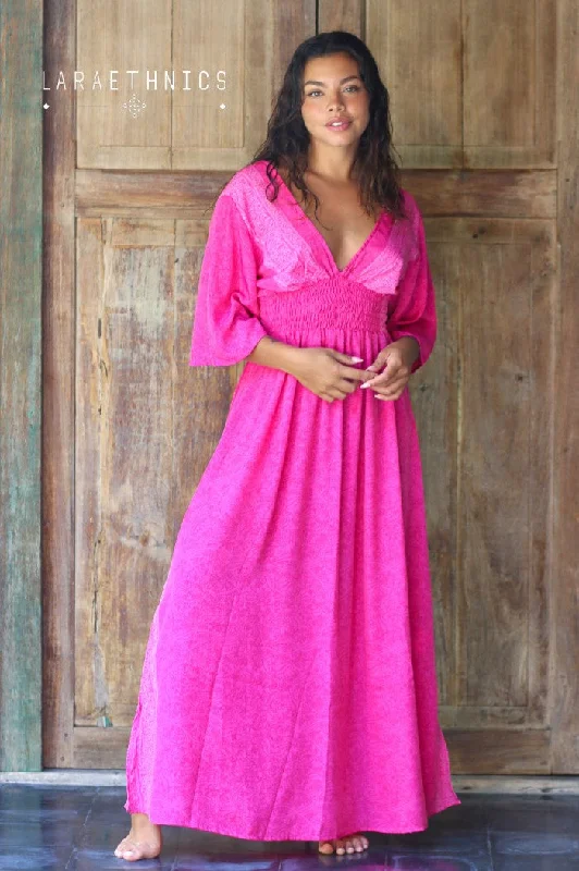 casual day dressSeraphine anamour fuschia long dress