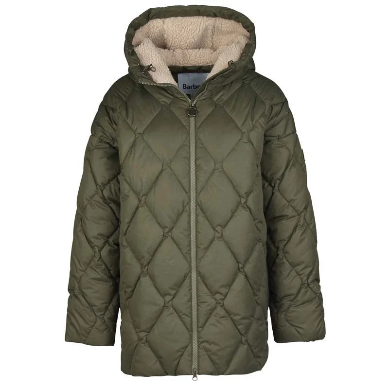 trendy jacketBarbour Aster Ladies Quilted Jacket - Deep Olive