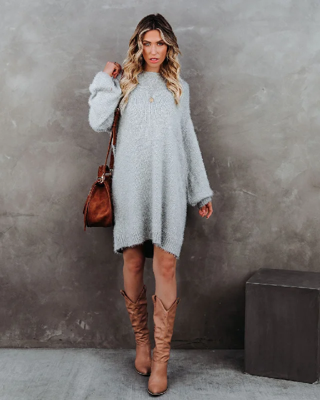 pleated maxi dressSo In Love Knit Sweater Dress - Heather Grey - FINAL SALE