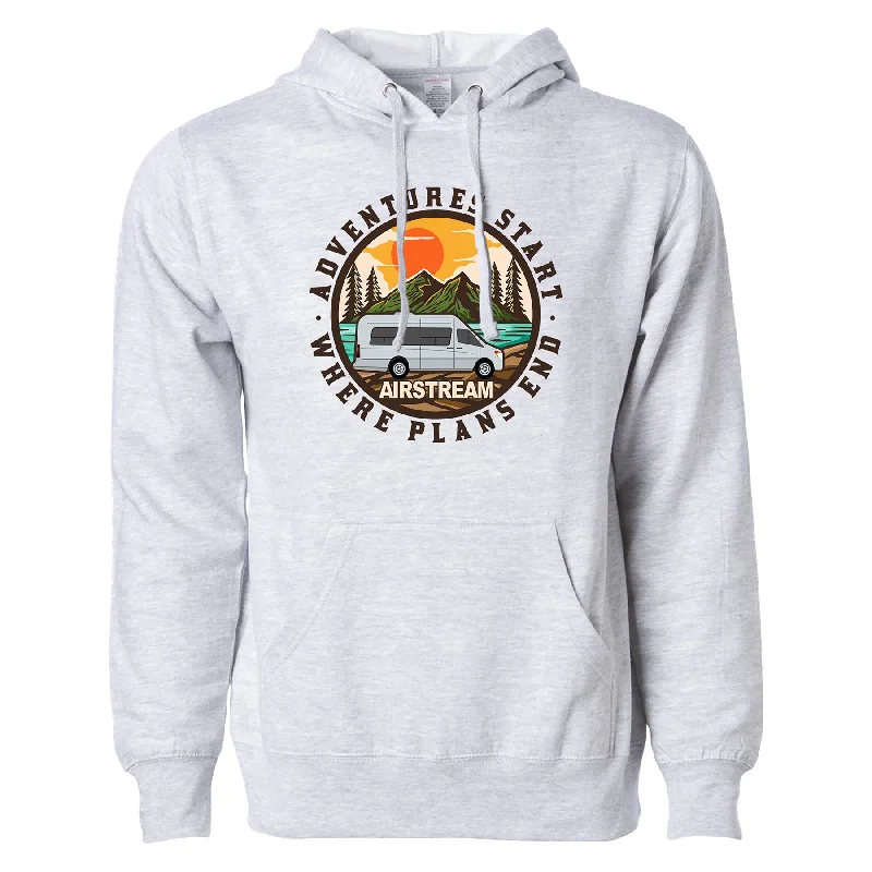 cool workout sweatshirtAirstream Touring Coach Adventure Starts Midweight Hoodie