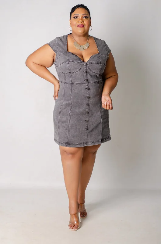 oversized dressGraphite Denim Dress