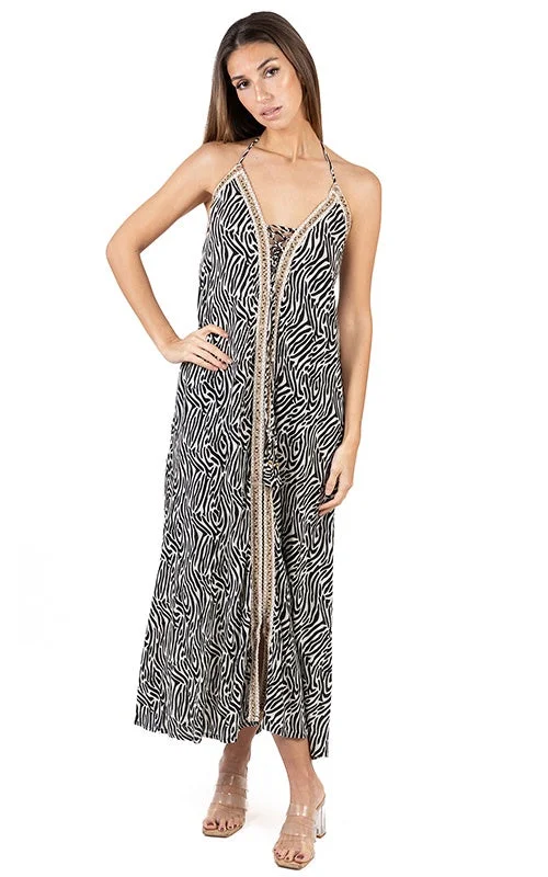 flowy evening dressMadison Animal Print Dress