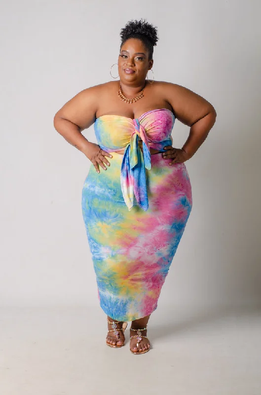 fitted cocktail dressSnow-Cone Strapless Dress