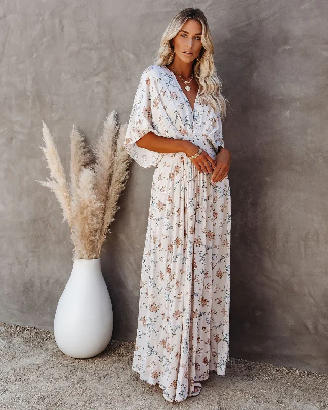 comfy dressAmelia Floral Kimono Maxi Dress