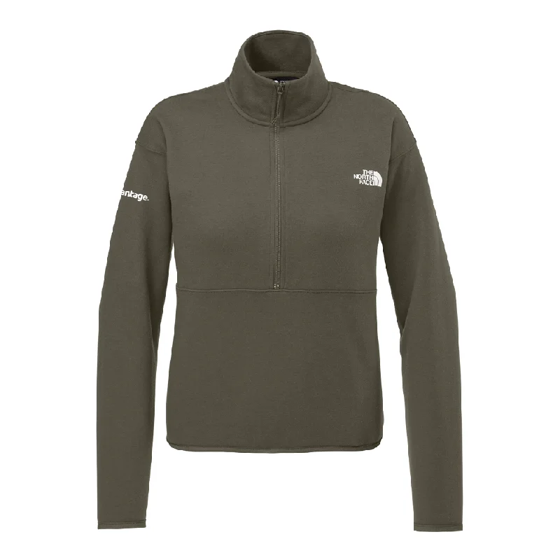 long-sleeve athletic hoodieThe North Face® Women’s Double-Knit 1/2-Zip Fleece