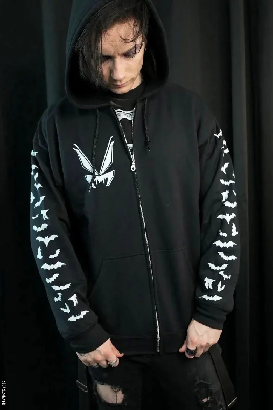 breathable jacketVF Bat Sleeves Zipper Hoodie