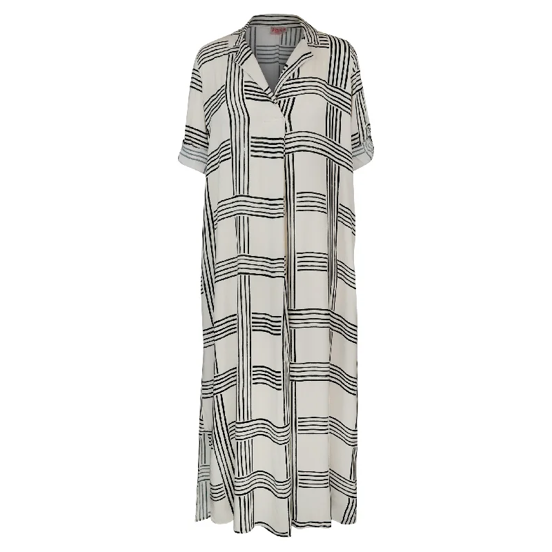 A-line dressJuniper Kaftan Dress Blk Check