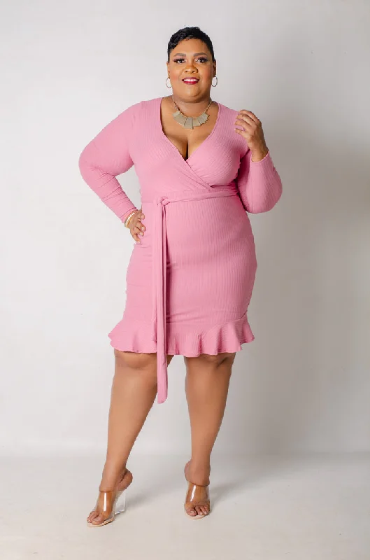 casual slip dressKathryn Dress -  Pink