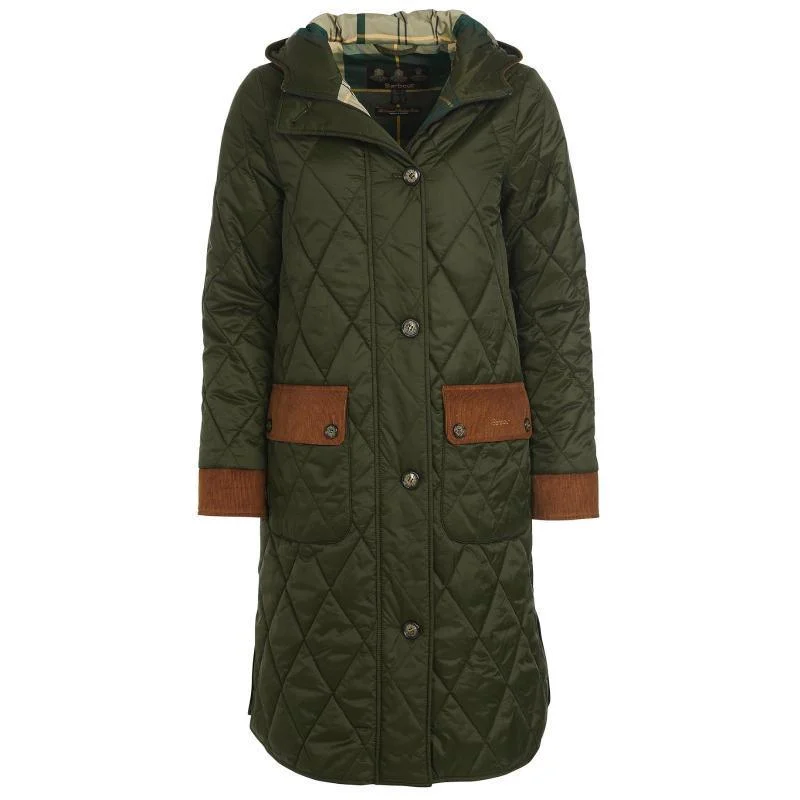 comfortable coatBarbour Mickley Ladies Quilted Coat - Sage/Ancient