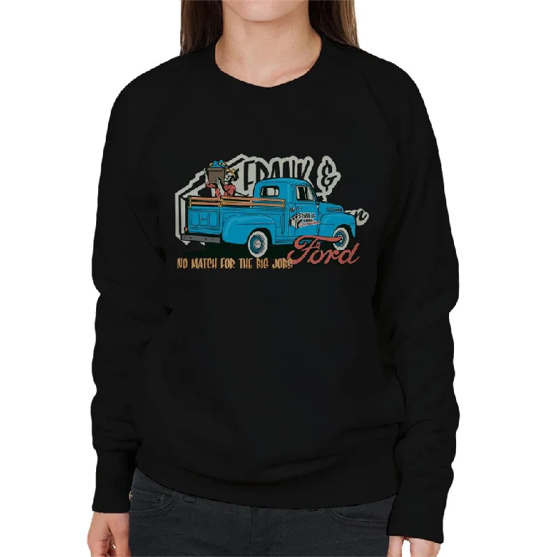 trendy sports sweatshirtFord Frank And Sons No Match For The Big Jobs Women's Sweatshirt