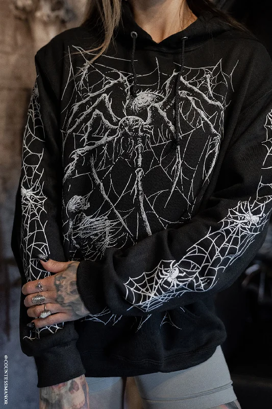 stylish blazer coatDeath Spider Hoodie [Spiderweb Sleeves]