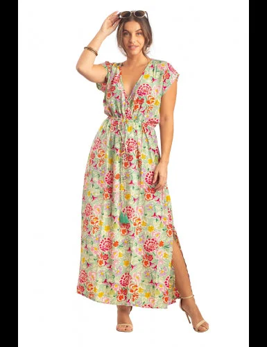 floral wrap dressNicole  V-neck Dress