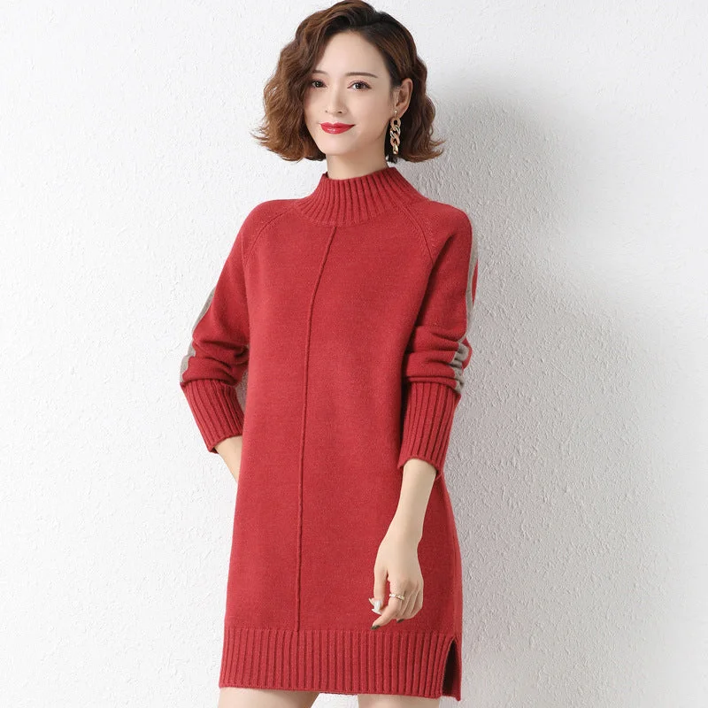 cocktail dressSmoky Mountain Sweater Dress - Red - FINAL SALE