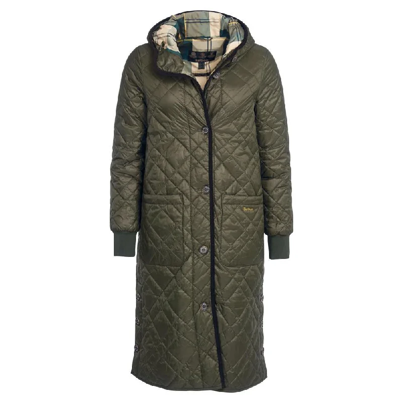 stylish lightweight coatBarbour Grimsthorpe Ladies Quilted Coat - Sage/Ancient