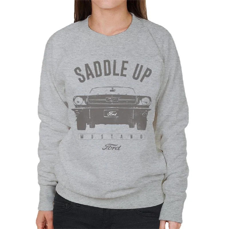 premium athletic sweatshirtFord Mustang Saddle Up Women's Sweatshirt