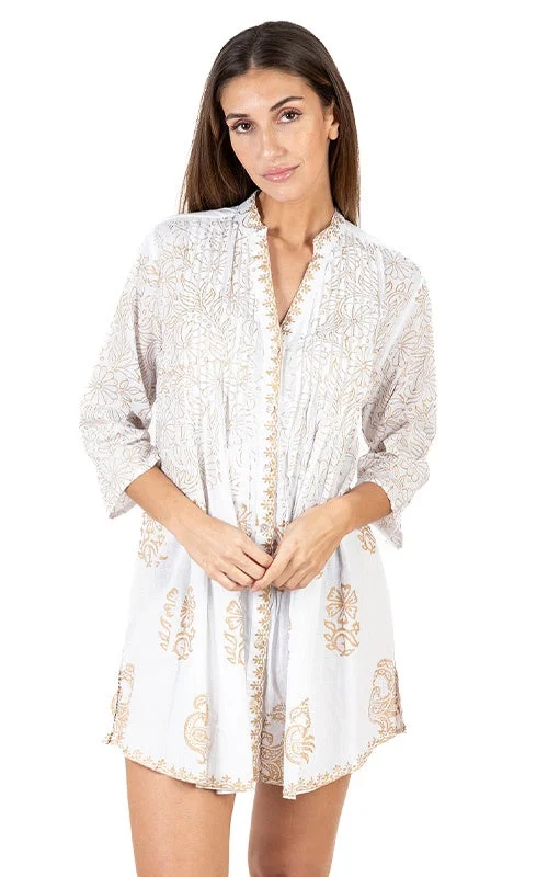 pleated dressRuby Cream/Sand Tunic