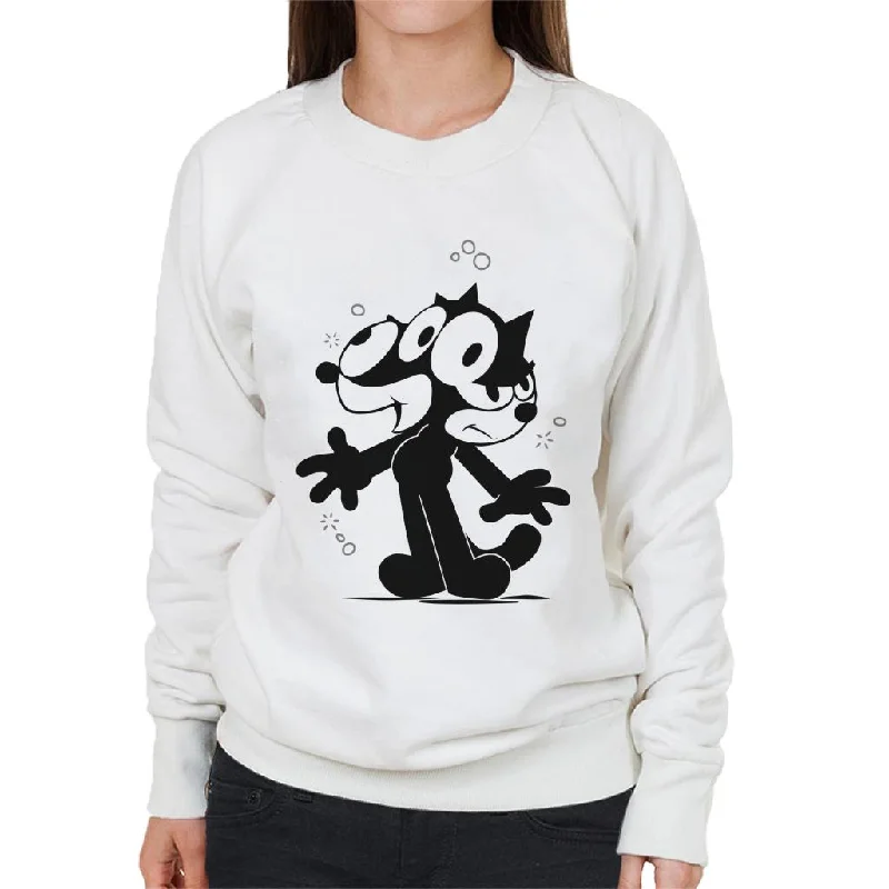 comfy workout wear hoodieFelix The Cat Full Of Emotions Women's Sweatshirt