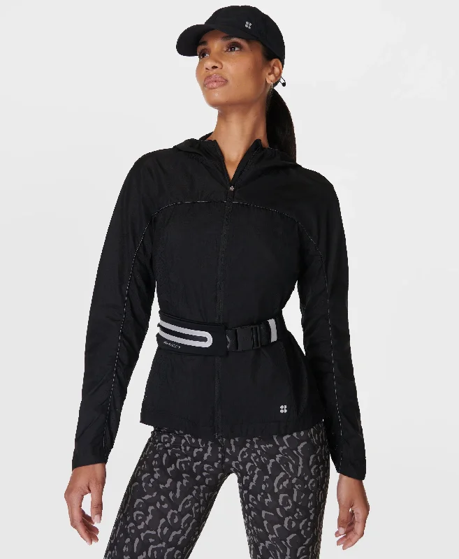 lightweight outerwearAero Lightweight Running Shell Sb9837 Black