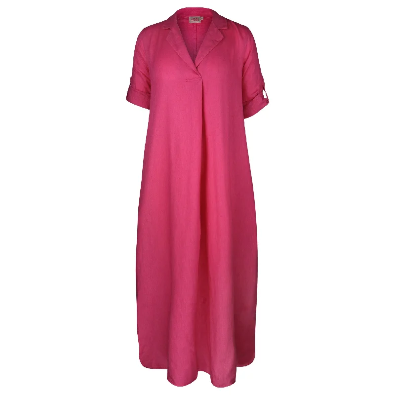 high-waisted dressJuniper Kaftan Hot Pink Dress