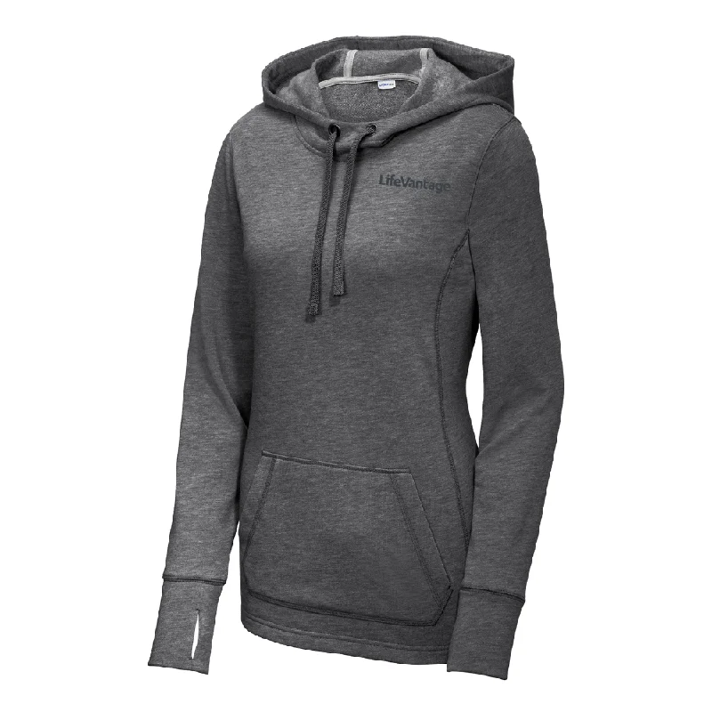 retro sports hoodieSport-Tek ® Ladies PosiCharge ® Tri-Blend Wicking Fleece Hooded Pullover