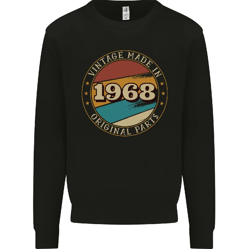 modern sports hoodie56th Birthday  Vintage Made In 1968 Mens Sweatshirt Jumper