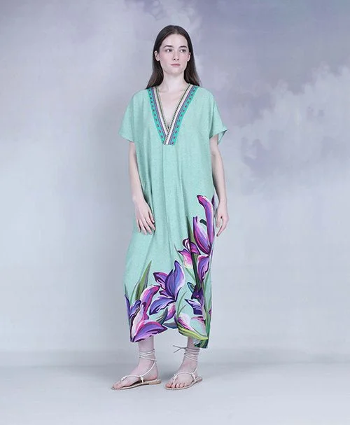 lace-up dressBL Elvire Kaftan