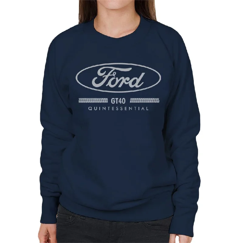 high-quality athletic sweatshirtFord GT40 Quintessential Women's Sweatshirt