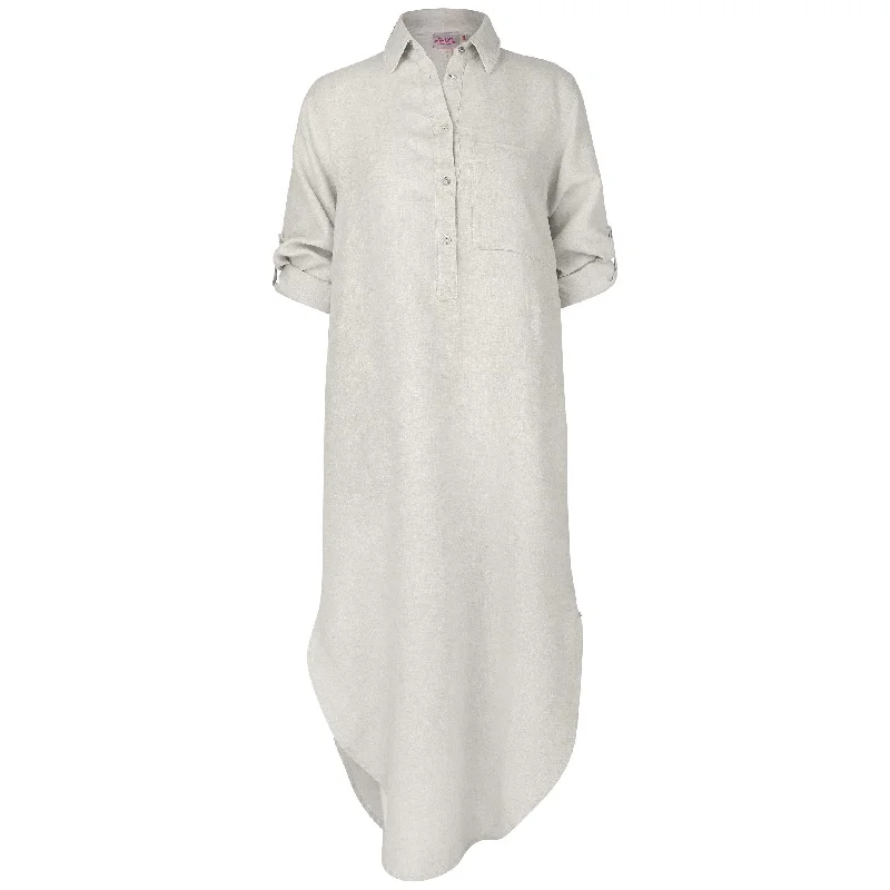 trendy wrap dressMelissa Maxi Shirt Dress Natural