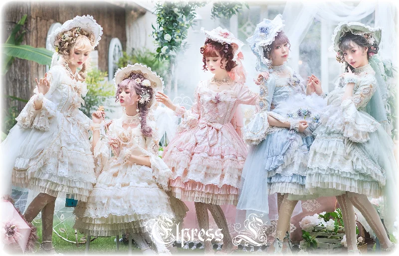 summer dressElpress L~Fairies Island~Lolita wedding Dress OP Dress