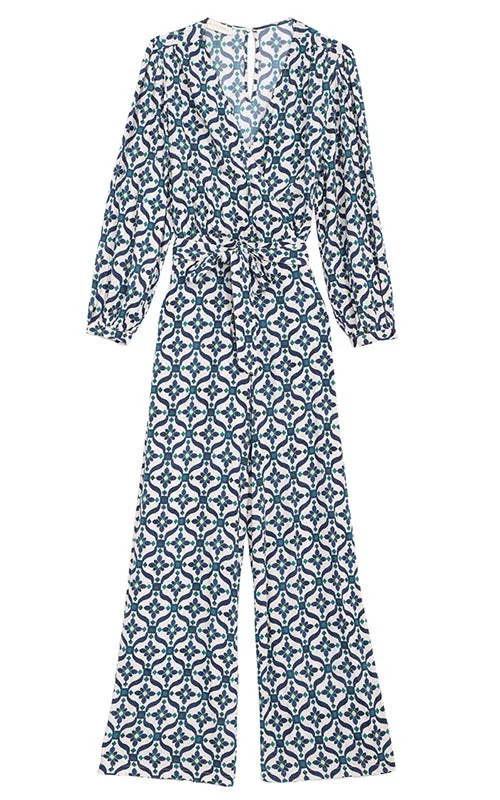 flowy evening dressLisetta Geo Jumpsuit