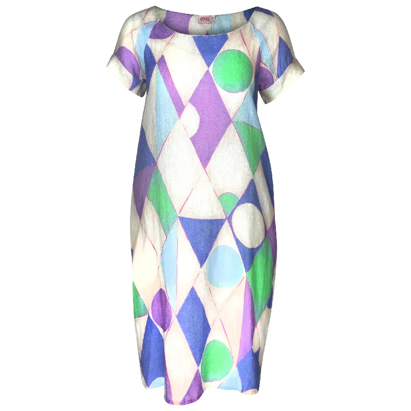 playful dressKaren Cocoon Geometric Dress