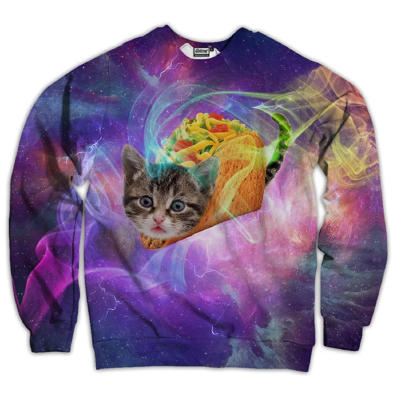 athletic casual sweatshirtTaco Cat Unisex Sweatshirt