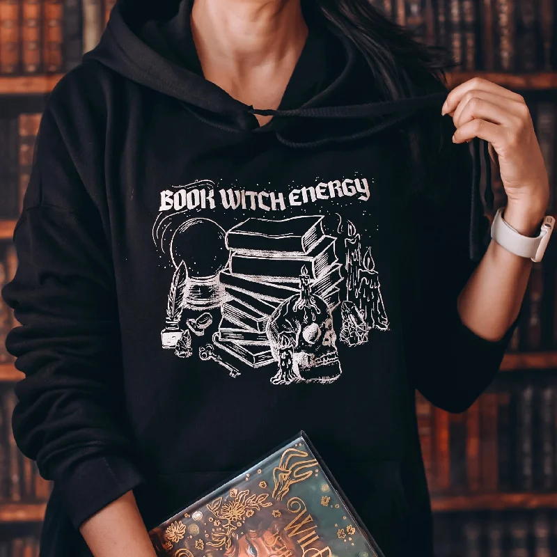 comfortable fleece hoodieBook Witch Energy Hoodie