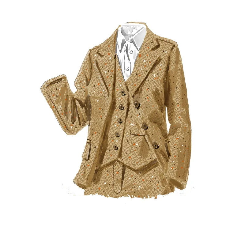 wool-blend coatHer Tweed Blazer