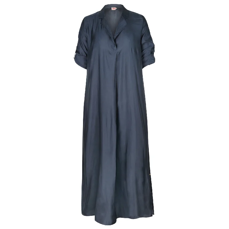 sleeveless dressJuniper Kaftan Cupro Navy Dress