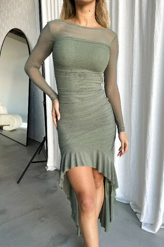 bohemian dressTARRIA DRESS - OLIVE