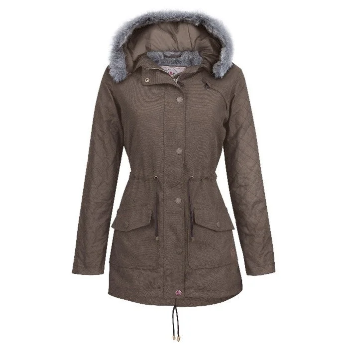 relaxed fit coatJack Murphy Paloma Waterproof Jacket - Light Olive - Size 8