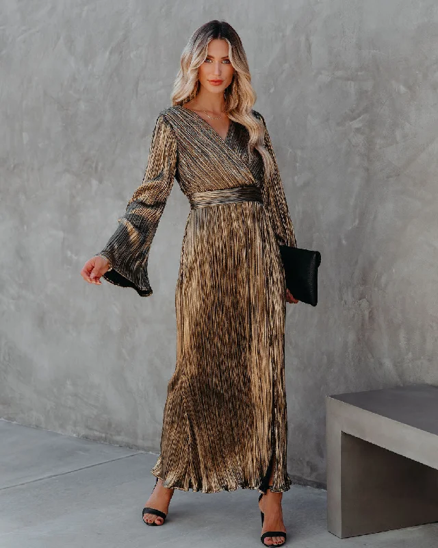 chic wrap dressThese Are The Golden Days Maxi Dress - FINAL SALE