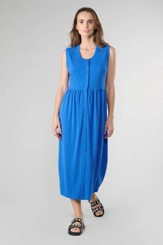 casual knit dressLT Viola Clem Blue Long Dress