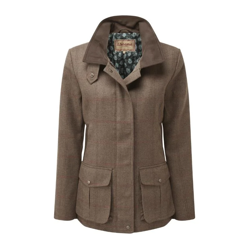 sporty outerwearSchoffel Ladies Lilymere Tweed Jacket - Sussex Tweed