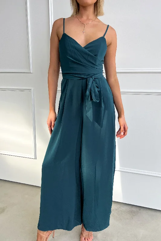 classic fit-and-flare dressFUSE JUMPSUIT - EMERALD