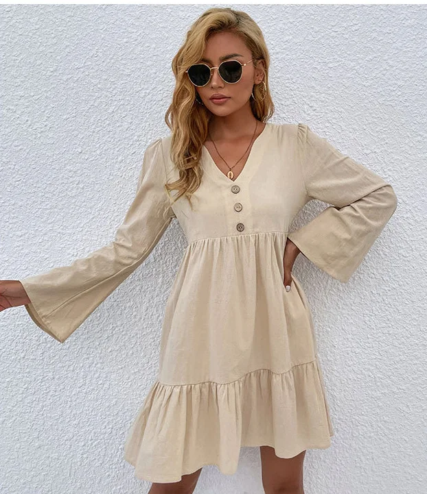 summer dressKelley Linen Blend Shirt Dress