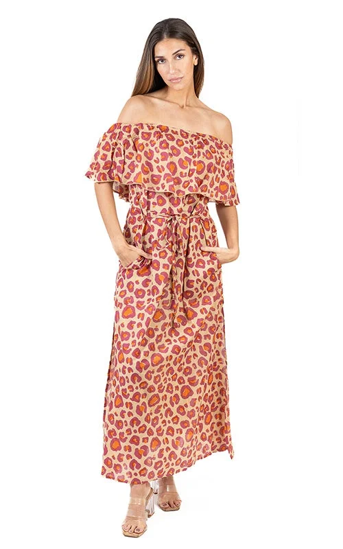 floral dressShiri Animal Print Long Dress