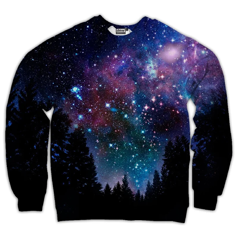 streetwear gym sweatshirtGalaxy Forest Unisex Sweatshirt