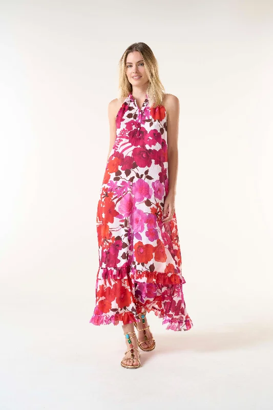 tiered dressFlamenco pink molly