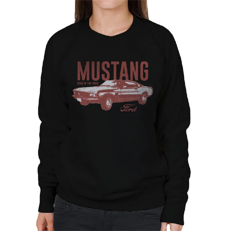 smooth fit athletic sweatshirtFord Mustang King Of The Road Women's Sweatshirt