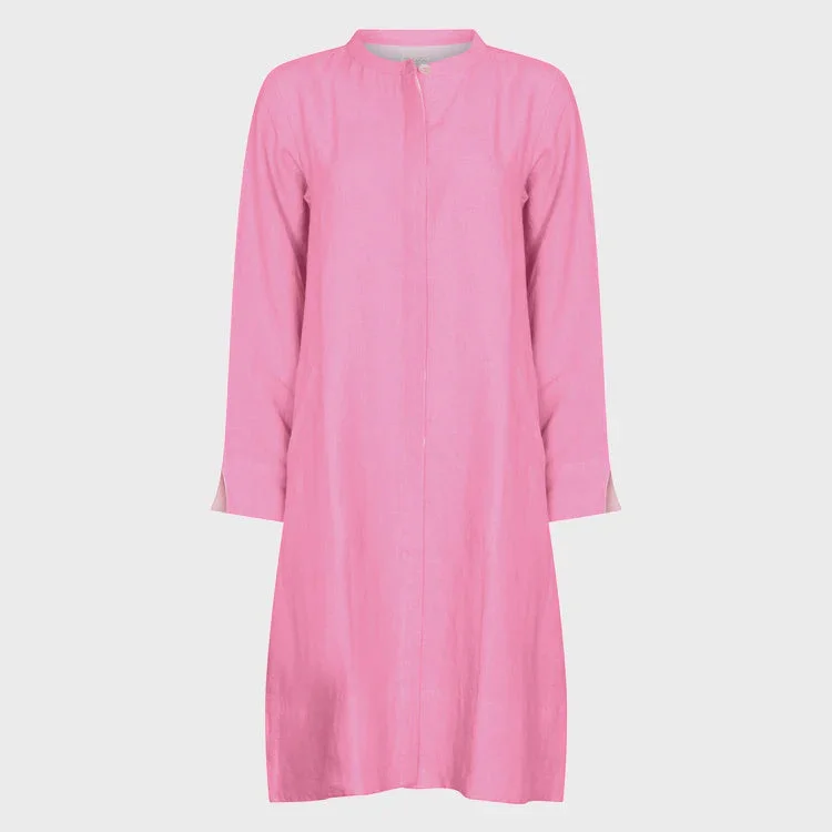 trendy dressNOLOGO Super mix blush pink linen coat dress