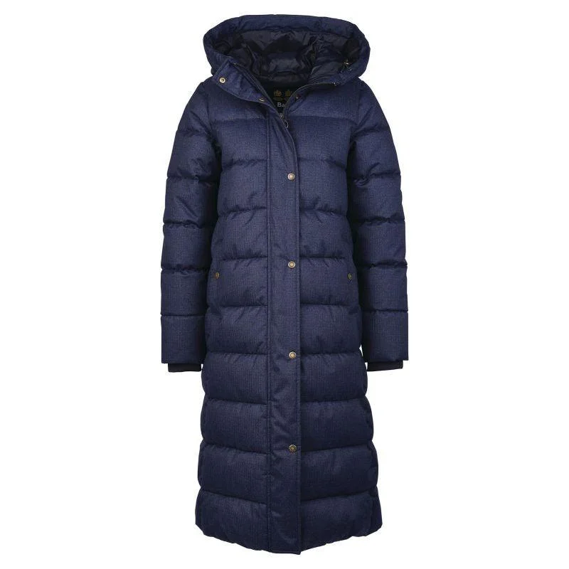 modern outerwearBarbour Musk Ladies Quilted Coat - Navy Herringbone