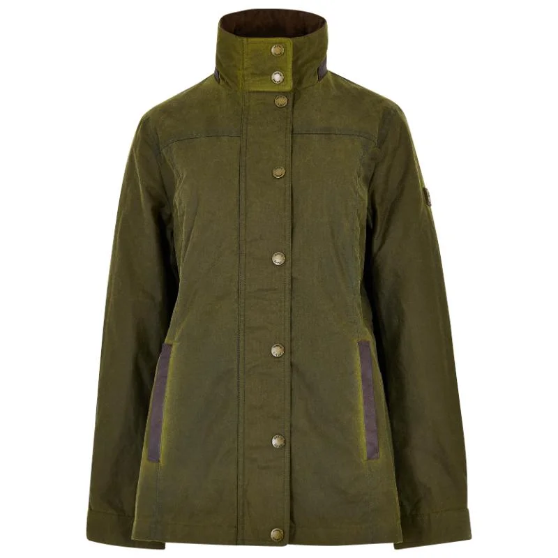 fashion-forward coatDubarry Mountrath Ladies Waxed Jacket - Fennel