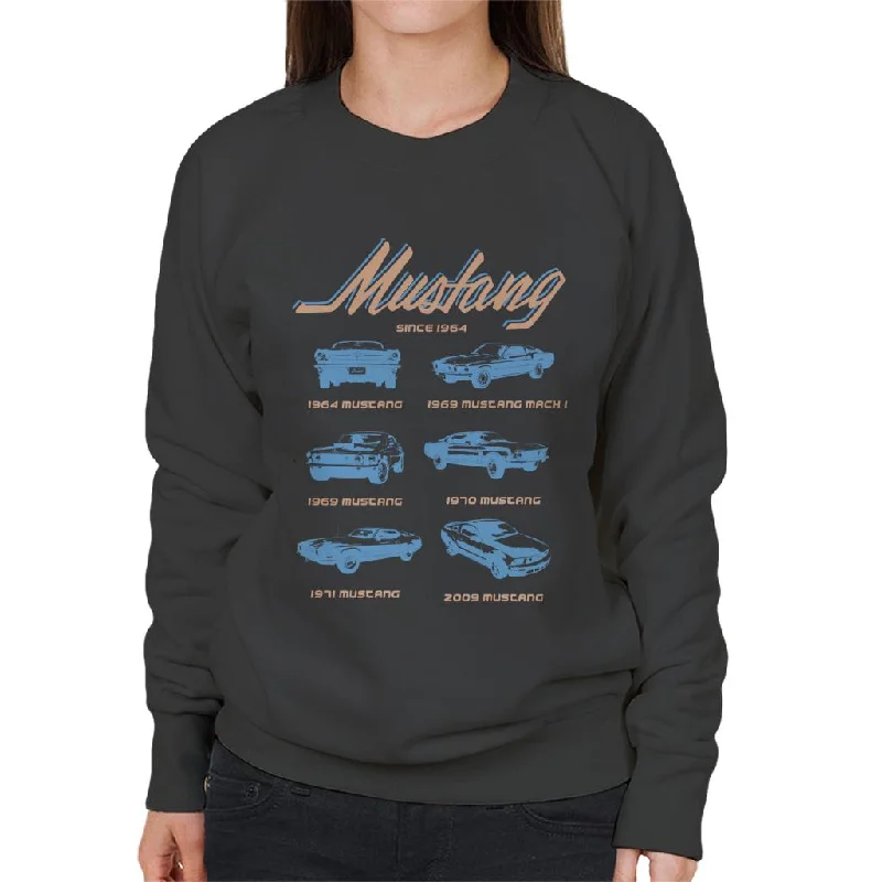 performance workout sweatshirtFord Mustang Since 1964 History Women's Sweatshirt